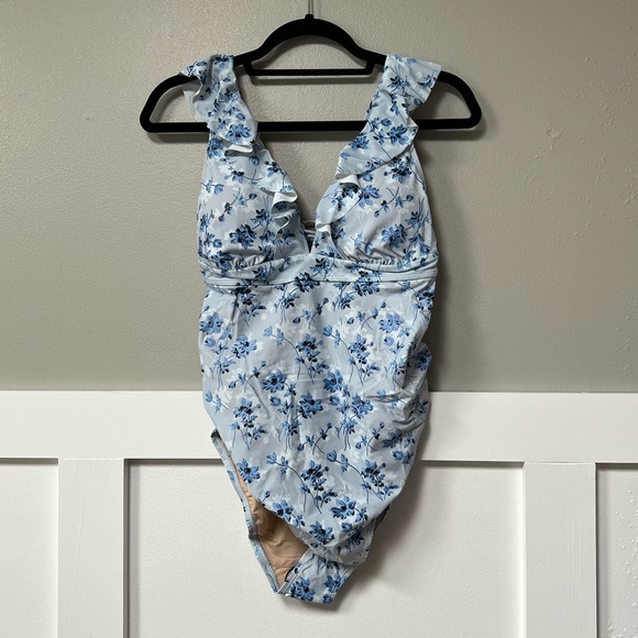 A Pea in the Pod Other - NWT A Pea In The Pod Ruffled Maternity One Piece Swimsuit